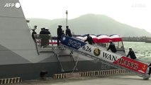 Taiwan, la presidente Tsai assiste alla consegna di due navi da guerra