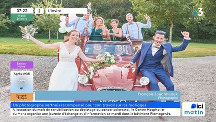 Le photographe sarthois primé aux Wedding Awards