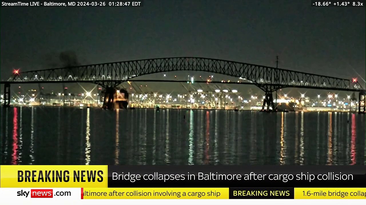 BREAKING_ Bridge collapses in Baltimore - mass casualty event declared
