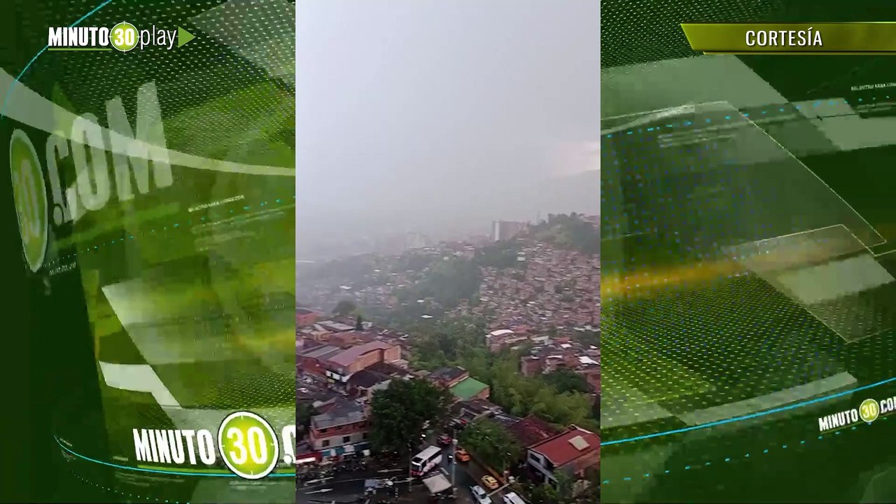 En los últimos 20 minutos se han registrado  16 descargas eléctricas sobre el Valle de Aburrá