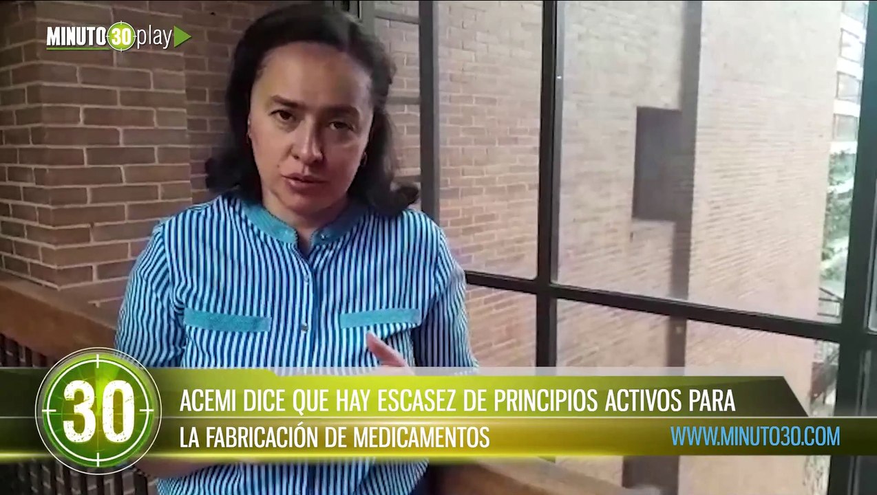 ACEMI DOCE QUE HAY ESCASEZ DE PRINCIPIOS ACTIVOS PARA LA FABRICACIÓN DE MEDICAMENTOS
