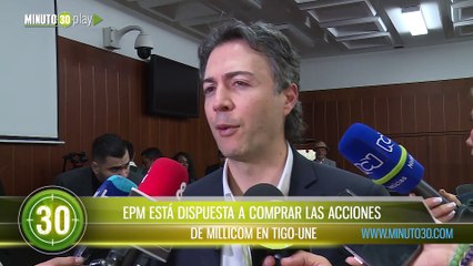 Download Video: EPM está dispuesta a comprar las acciones de Millicom en Tigo Une