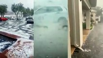 Una fuerte tormenta de granizo azota Klerksdorp, Sudáfrica