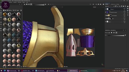 Autodesk Maya Lecture 28 - Knife Melee Weapon Asset Texturing _ Hastar Creations
