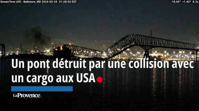États-Unis : spectaculaire effondrement d’un pont à Baltimore, percuté par un cargo