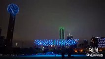 #VIRAL: Espectáculo navideño de luces de drones en Dallas, Texas