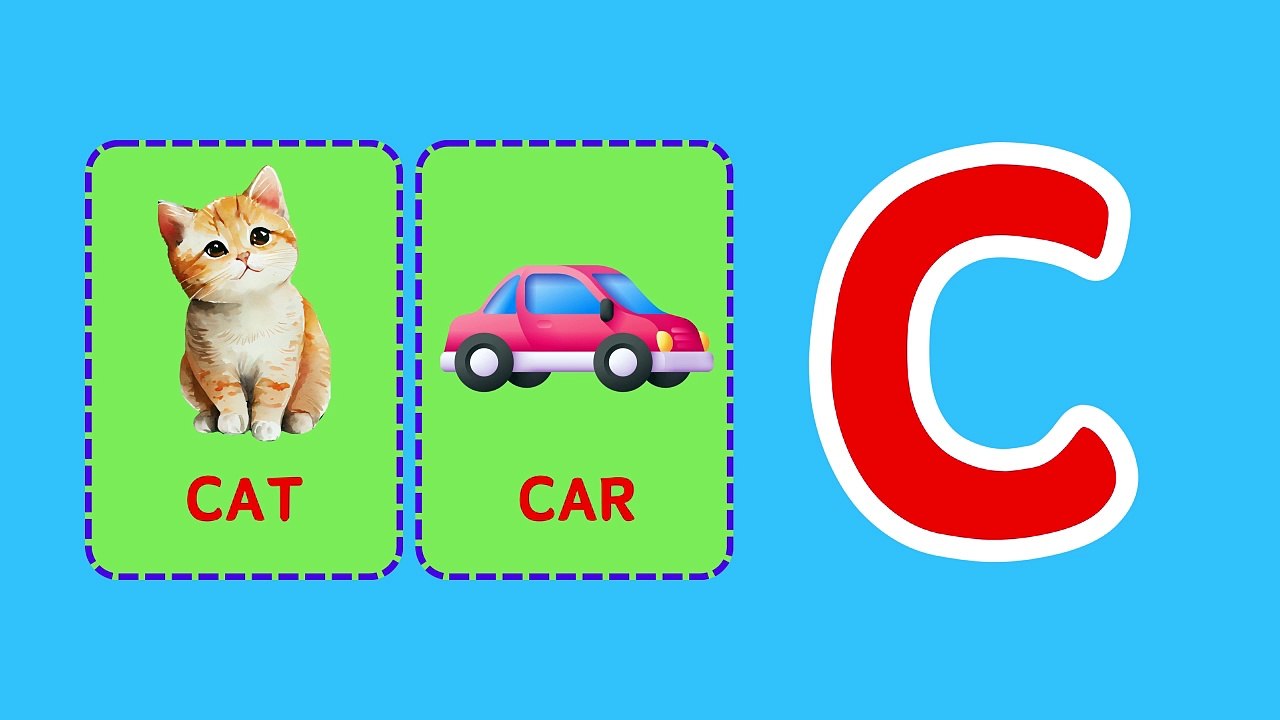 Learn the Alphabet for Kids - A for Apple - Learning The Letters and English Vocabulary for Preschool