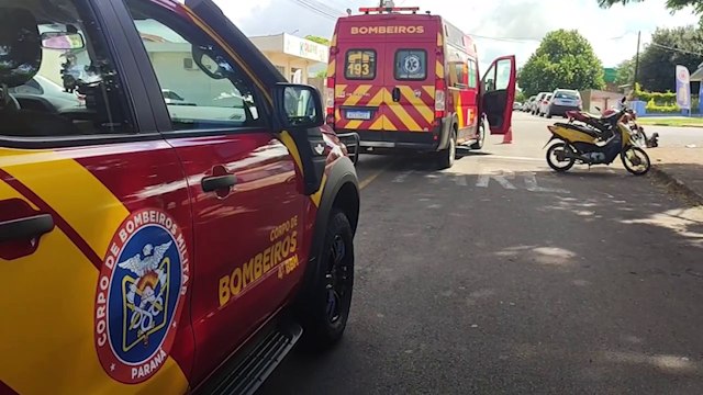 Acidente entre duas motos deixa dois homens feridos no Bairro Brasília
