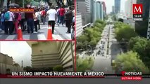 Las primeras imágenes de Ciudad de México tras el sismo que sacudió parte del país