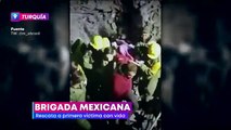 Brigada mexicana rescata con vida a primera víctima del terremoto en Turquía