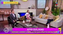 'Solo es actuación' Apio Quijano responde a críticas por acercamientos a Erik Rubín