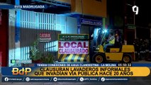La Molina: colocan 20 muros de concreto frente a negocios de lavado de autos que habían sido clausurados