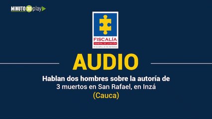 Hablan dos hombres sobre 3 asesinatos