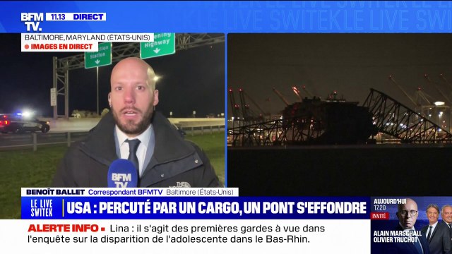 Pont effondré à Baltimore: une vingtaine de personnes portées disparues