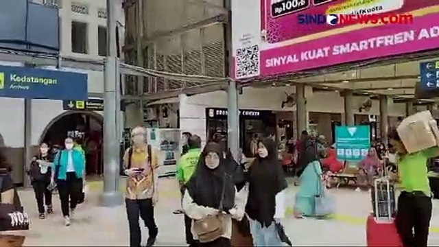 Warga Lebih Awal Mudik dari Stasiun Pasar Demi Hindari Kepadatan Jelang Lebaran