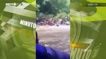 Migrante bebé casi mueren arrastrados rio Tapón Darién