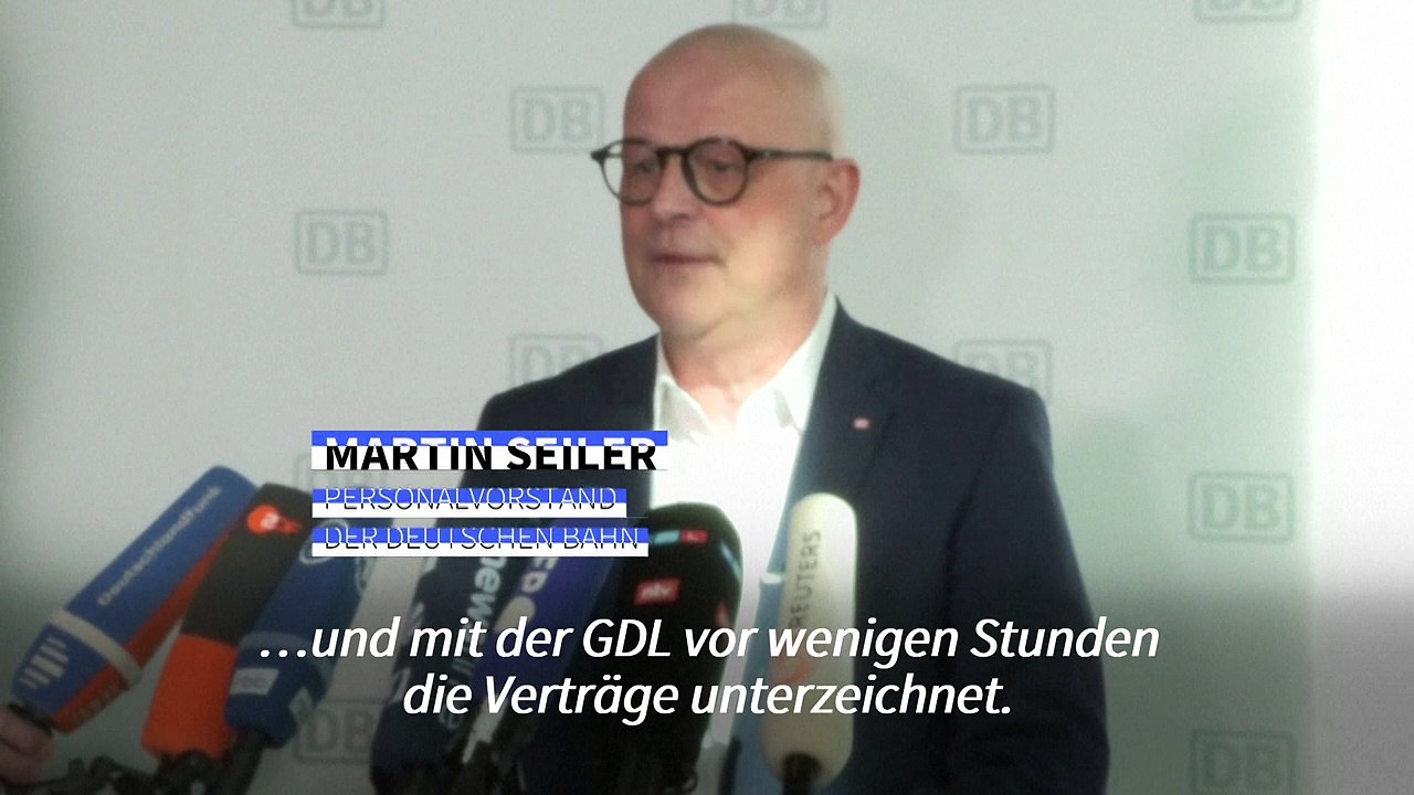 Bahn: Einigung mit GDL ist 