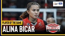 PVL Player of the Game Highlights: Alina Bicar drives Chery Tiggo to another win
