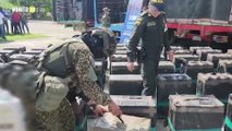 Armada incautó más de 1400 cajas con cajetillas de cigarrillos de contrabando en Urabá