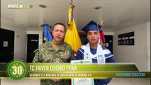Nueve infantes de la Armada se graduaron como bachilleres mientras prestaban servicio militar