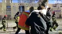 #VIDEO: Un misil ruso impacta en un edificio residencial de la capital ucraniana, Kiev, mientras se suceden los combates