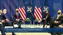 El vicepresidente Harris anuncia la unidad de la OTAN mientras crece la crisis de Ucrania