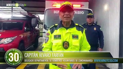 Reporte de capitán de bomberos sobre accidente minero en  el municipio Sutatausa