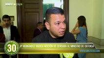 JP Hernández radica moción de censura al Ministro de Defensa