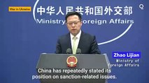China se opone a las sanciones para resolver la guerra entre Rusia y Ucrania