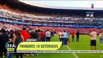 #DEULTIMOMENTO: Detienen a 10 hombres por la pelea entre aficionados en el Querétaro vs Atlas