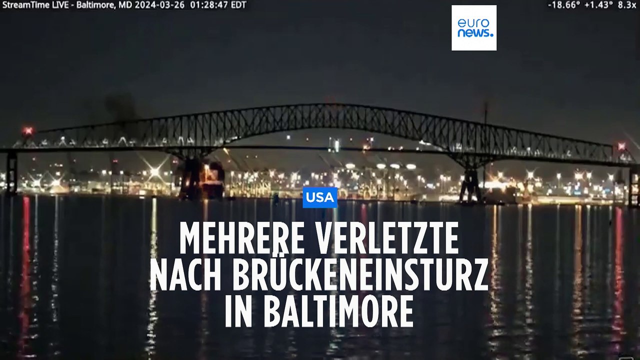 Mehrere Vermisste nach Brückeneinsturz in Baltimore