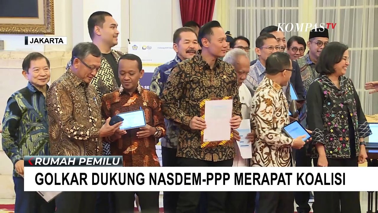 Ketum Golkar Airlangga Beri Dukungan Nasdem dan PPP Merapat Koalisi Pemerintahan Prabowo