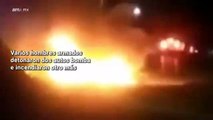 Comando explota AUTOS BOMBA y liberan 9 REOS del penal en Tula, Hidalgo