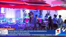 Decretan toque de queda en South Beach, Florida, en pleno 'spring break'