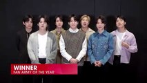2022 iHeartRadio Music Awards - Discurso de aceptación de BTS - Fan Army & Music Video Of The Year |