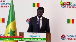 Déclaration de presse de son excellence M. le président Bassirou Diomaye Diakhar FAYE