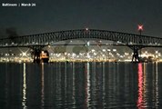Navio derruba ponte em Baltimore e joga carros no rio, sete pessoas estão desaparecidas nas águas