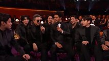 TREVOR NOAH bromea con BTS en los GRAMMYs 2022