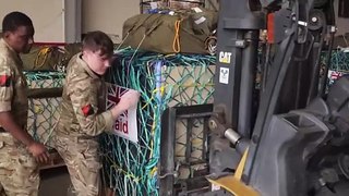 Onboard the UK’s first flight to airdrop aid into Gaza