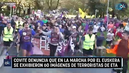 Covite denuncia que en la marcha por el euskera se exhibieron 60 imágenes de terroristas de ETA