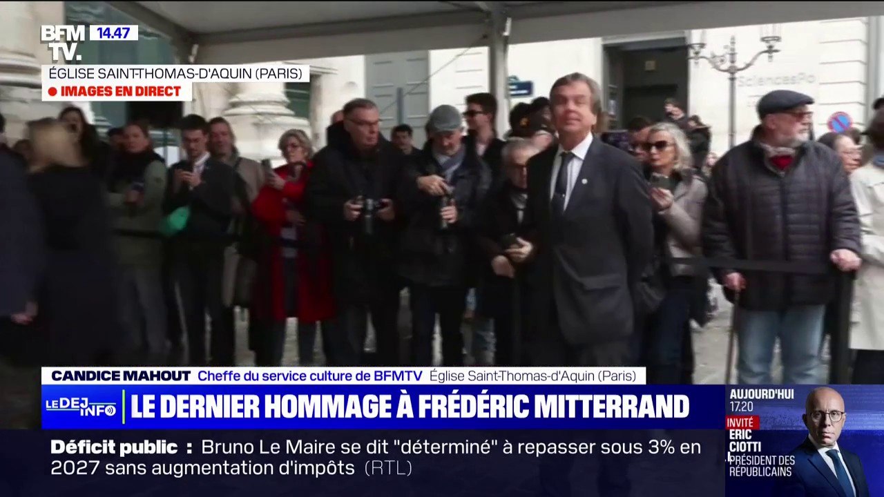 Les funérailles de Frédéric Mitterrand se tiennent ce mardi à l'Église Saint-Thomas d'Aquin à Paris
