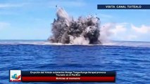 Erupción del Volcán submarino Hunga Tonga-Hunga Haʻapai provoca Tsunami en el Pacífico