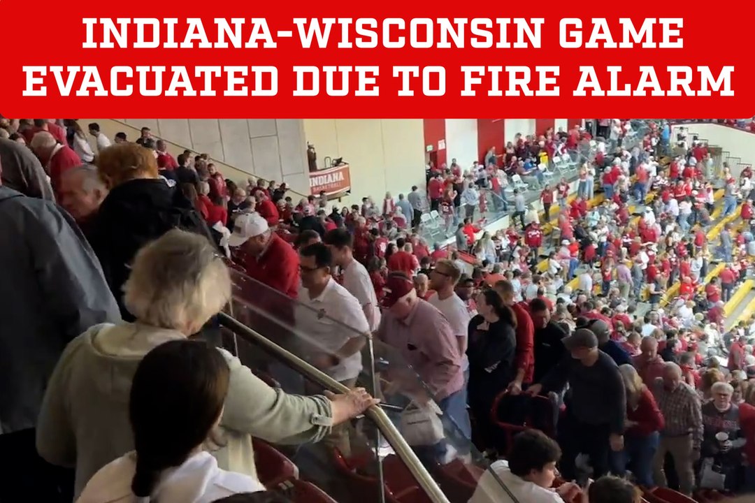 Indiana-Wisconsin game evacuated due to a fire alarm