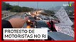 Motoristas de aplicativo protestam no Rio contra pacote de direitos trabalhistas