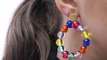 DIY boucles d’oreilles avec des perles colorées