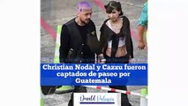 Christian Nodal y Cazzu fueron captados en Guatemala