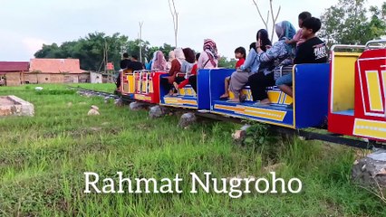 Naik kereta di Noyo Gimbal, Bangsri, Blora  #kereta #naikkereta #noyogimbal #bangsri #blora #desawisata #hiburanmurah