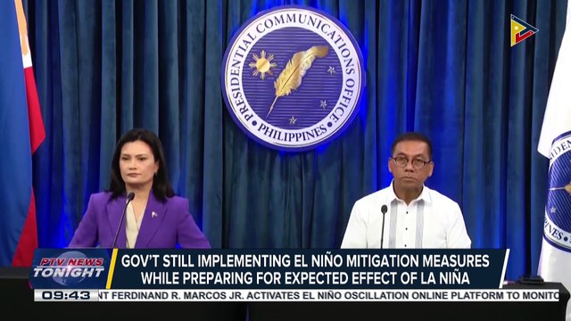 Gov’t still implementing El Niño mitigation measures while preparing for expected effect of La Niña