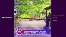 Derrumban FGR puerta de Alito Moreno durante cateo a su casa