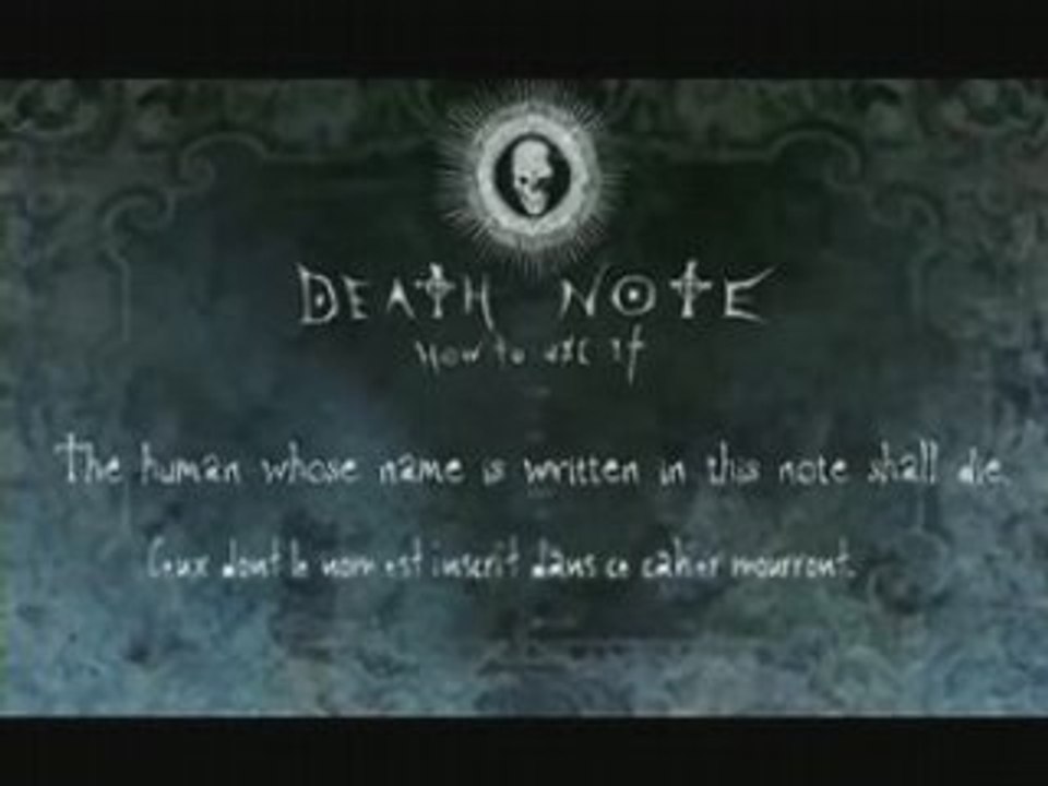 Première partie de Death note number 2